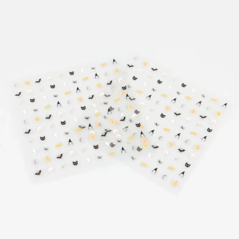 NEGLESTICKERS – Halloween – 200 stk – Meri Meri