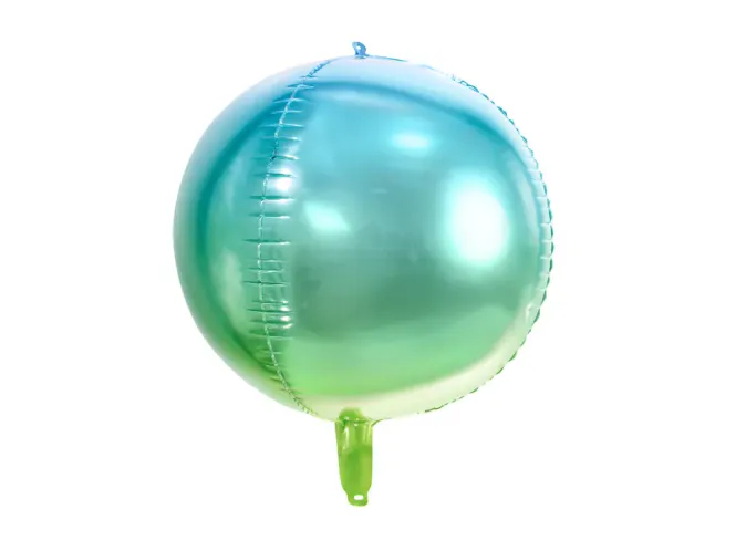 Hovedbilde FOLIEBALLONG – Ombre blå og grønn – PartyDeco