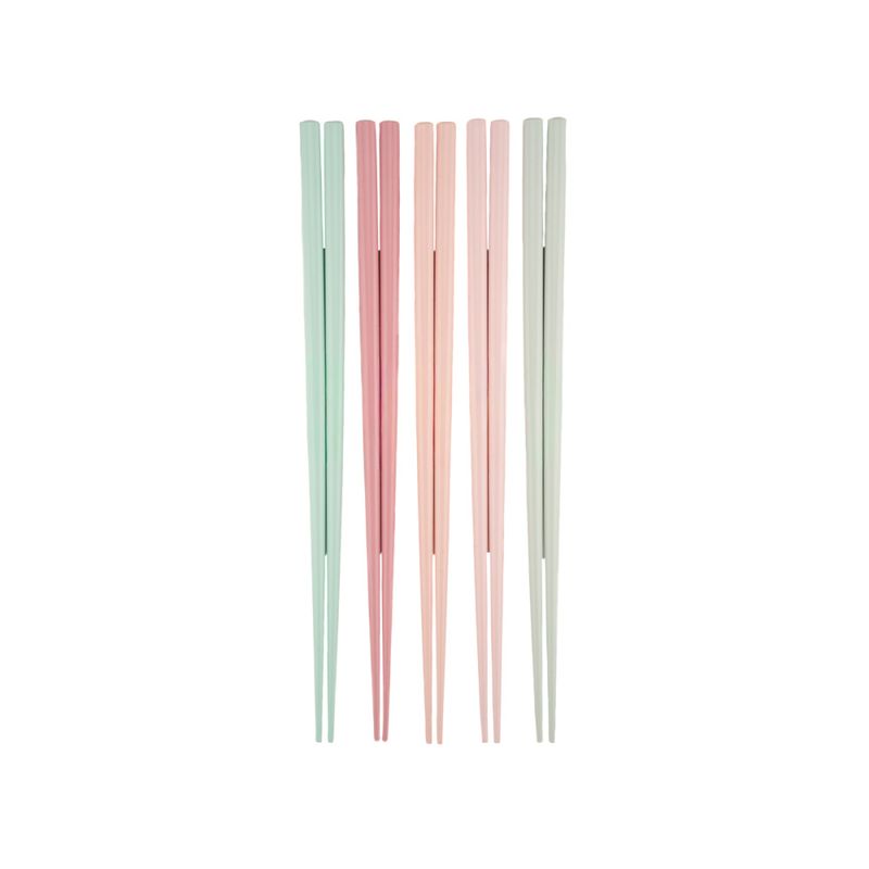 SETT MED 5 PAR SPISEPINNER – Bambus – Pastell – Sass & Belle