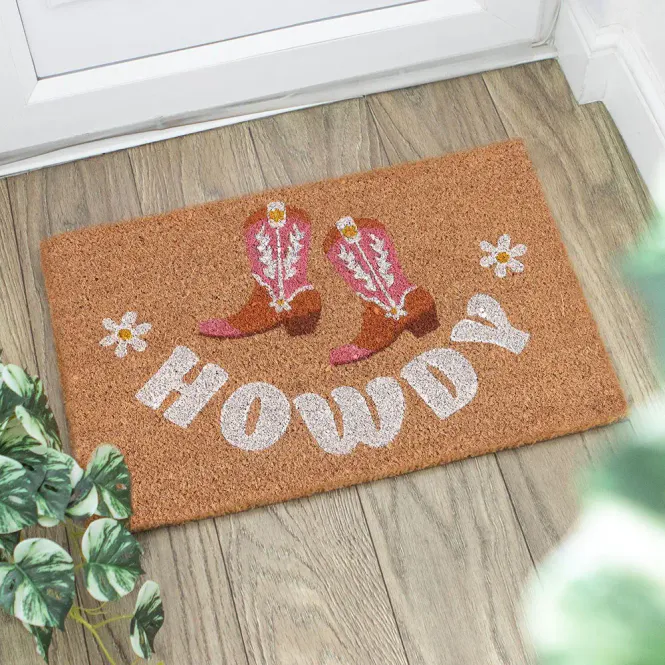 Hovedbilde DØRMATTE – Howdy cowboy boots – Something ...