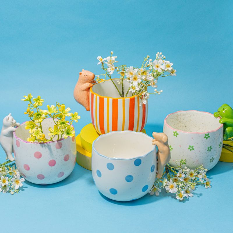 BLOMSTERPOTTE – Frosk på kanten – Sass & Belle