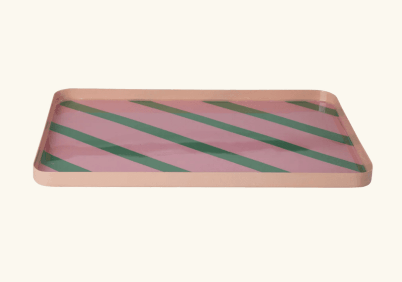METALLBRETT – Rosa striper – Rice