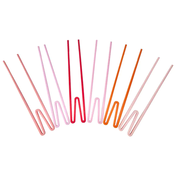 Hovedbilde 6 stk. SPISEPINNER – Rosa – Rice