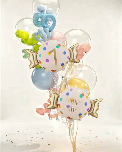 Hovedbilde FOLIEBALLONG – Candy Dots – Tall 1 – ...
