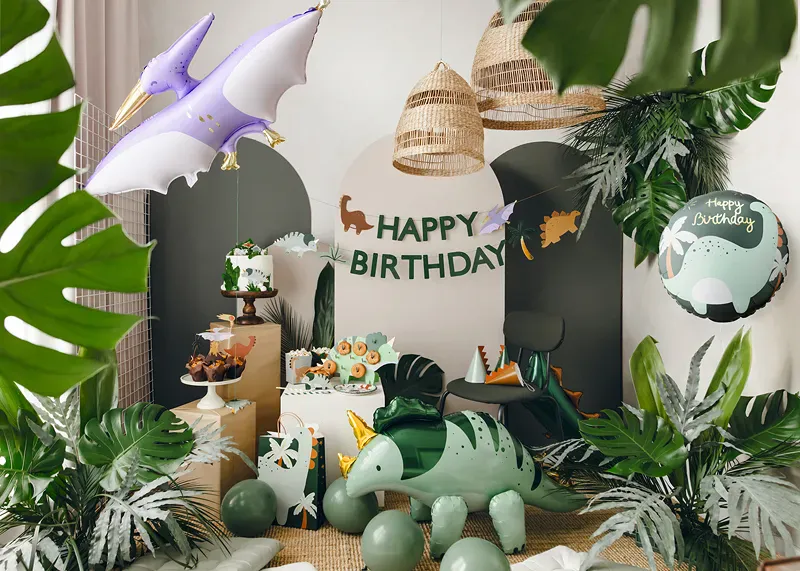 FOLIEBALLONG – Happy Birthday Dinosaur – PartyDeco
