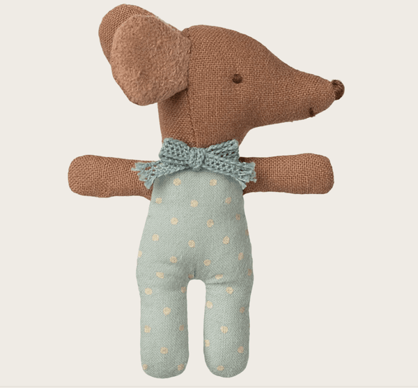 Hovedbilde BABYMUS I FYRSTIKKESKE – Blå – Maileg