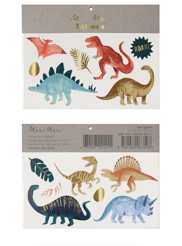 TATOVERINGER – Dinosaur – 2 ark – Meri Meri