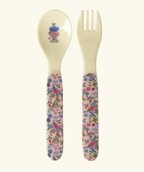 Hovedbilde BESTIKKSETT BARN – Rosa blomster og koala – ...