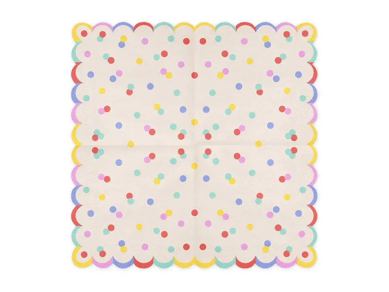 SERVIETTER - Konfetti - 20 pk - PartyDeco