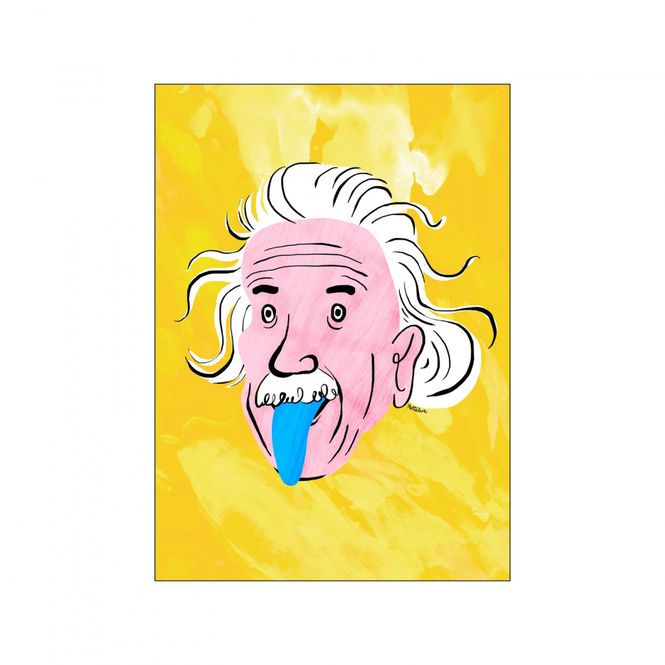 Hovedbilde PLAKAT - Einstein - 30 x 40 cm.