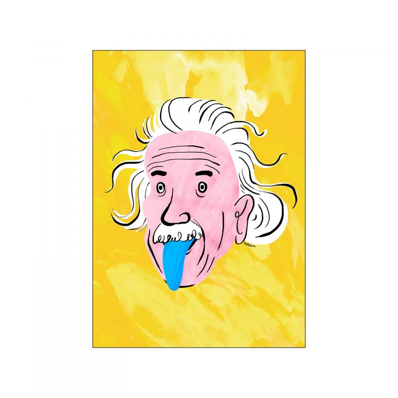 PLAKAT - Einstein - 30 x 40 cm.