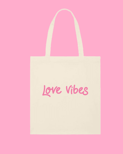 Hovedbilde TOTE BAG – Love Vibes – Festligetrykk