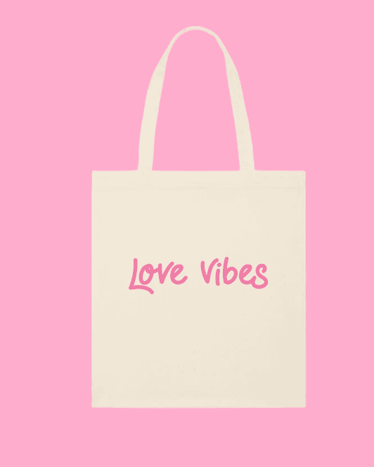 Hovedbilde TOTE BAG – Love Vibes – Festligetrykk
