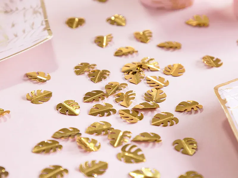 KONFETTI – Gull blader metallic – PartyDeco