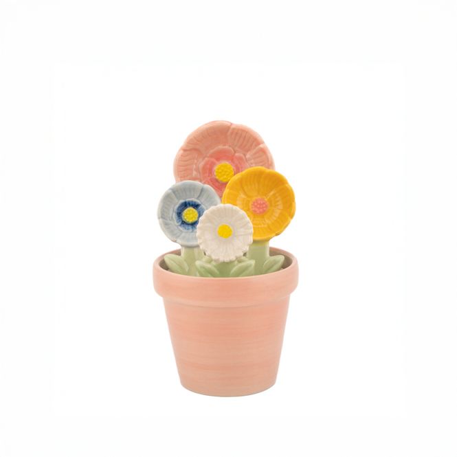 Hovedbilde MÅLESKJEER – Blomster i potte – Sass & Belle