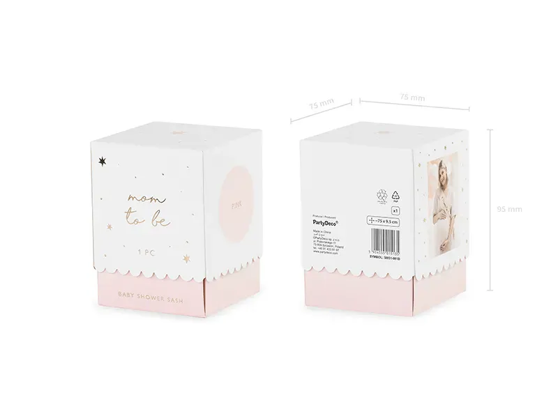 MAMMABÅND – Mom to be rosa – PartyDeco