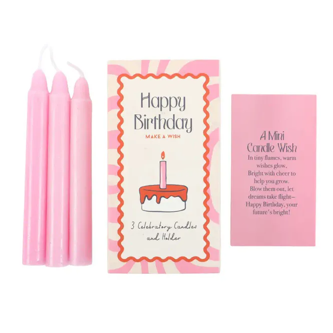 Hovedbilde BURSDAGSLYS – Happy Birthday – 3 stk – ...