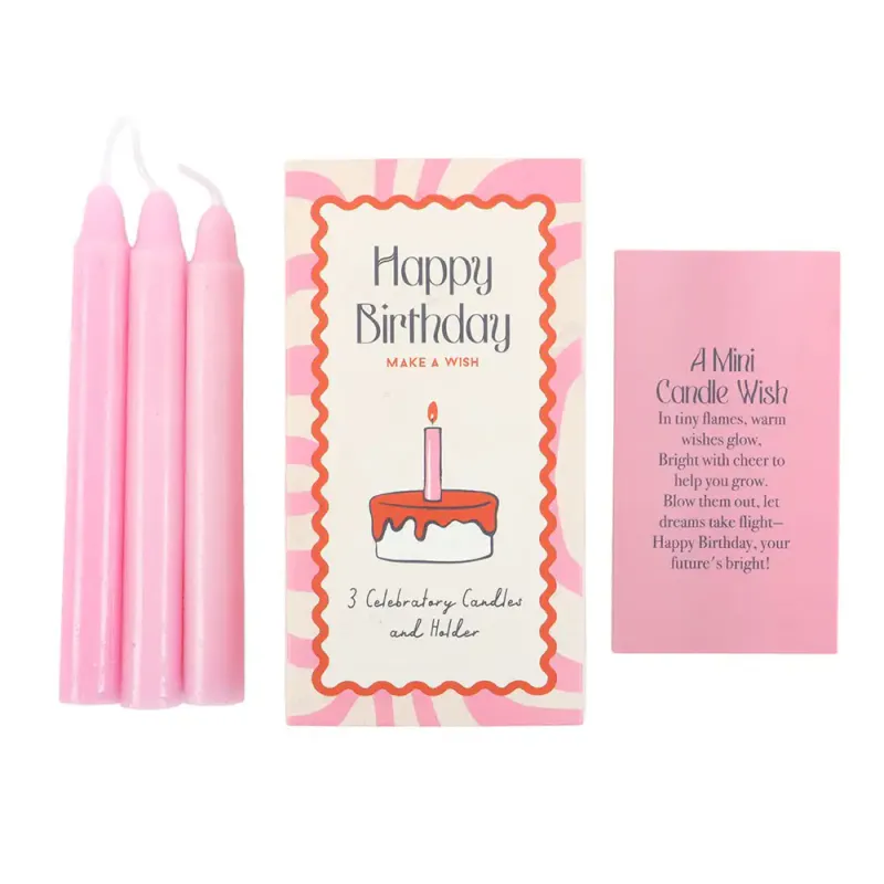 BURSDAGSLYS – Happy Birthday – 3 stk – Something Different