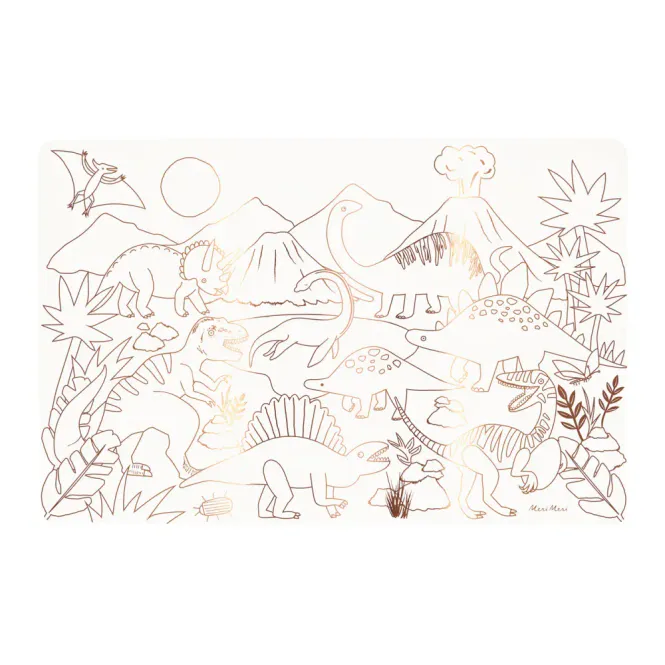 Hovedbilde FARGELEGGINGSARK – Dinosaurer – 8-pk – ...