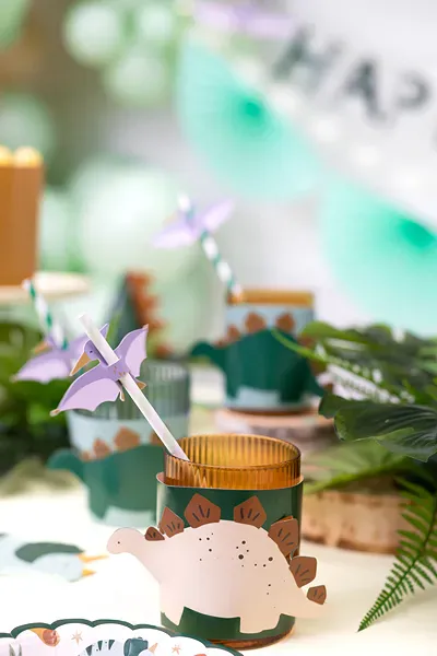 Hovedbilde KOPPHOLDERE – Dinosaur – 6 pk – PartyDeco