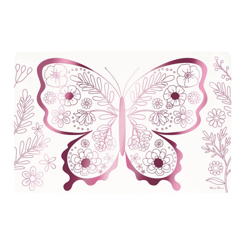 FARGELEGGINGSBRIKKER – Blomster og sommerfugler – 8-pk – Meri Meri