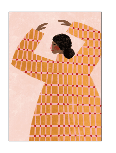 Hovedbilde PLAKAT – The Woman With The Checked Dress – 50 ...