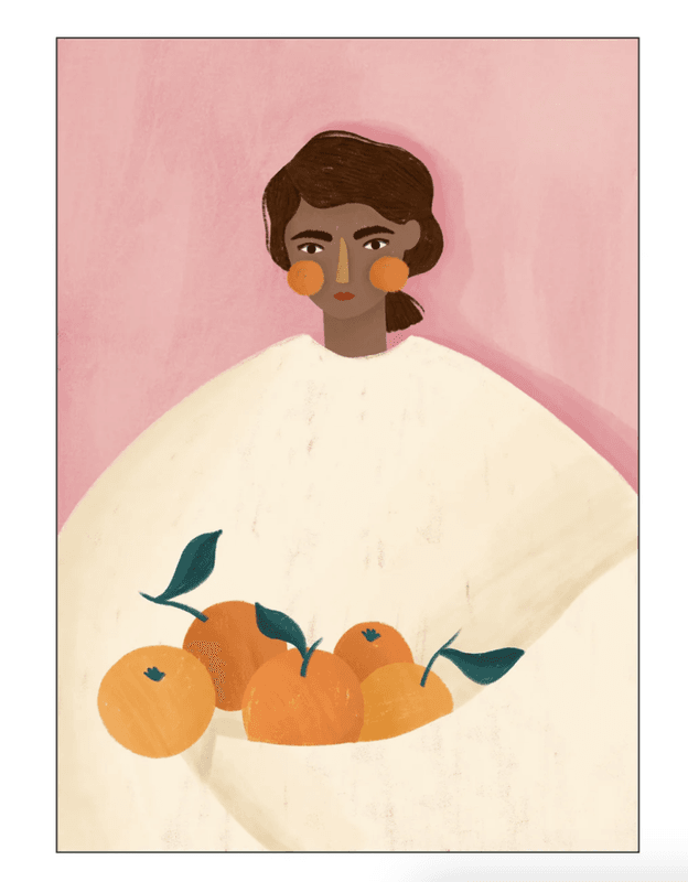 PLAKAT – The Woman With the Oranges – 50 x 70 cm – Bea Muller