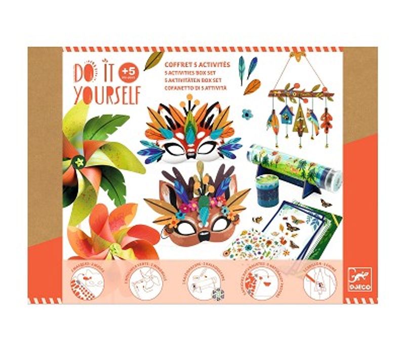 HOBBYSETT DIY – 5 kreative naturaktiviteter – Fra 5 år – Djeco
