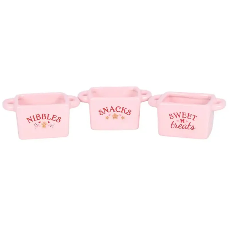 SNACKSKÅLER – Rosa – 3 pk – Something Different