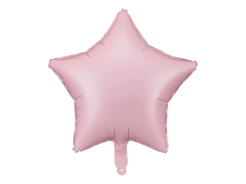 FOLIEBALLONG – Stjerne matt rosa – PartyDeco